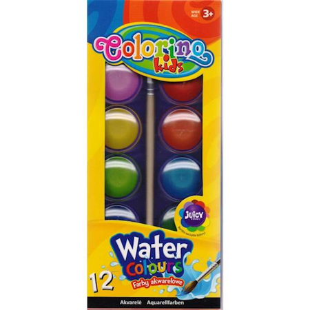 COLORINO KIDS FARBY AKWARELOWE DUŻA PASTYLKA 12 KOL41089PTR