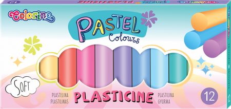 COLORINO KIDS PLASTELINA 12 KOL PASTEL 87805PTR