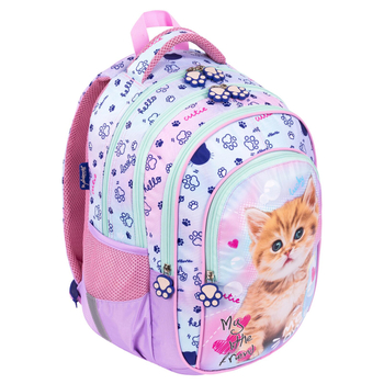 MAJ24 PLECAK 4 KOMOROWY BPL-58 MY LITTLE FRIEND PASTEL KITTY 668845