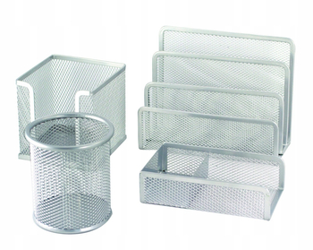 ***ZESTAW NABIURKOWY 4ELEM.P240/S SREBRNY