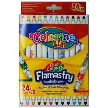 COLORINO KIDS FLAMASTRY DWUKOLOROWE 12SZT/24KOL 32353PTR