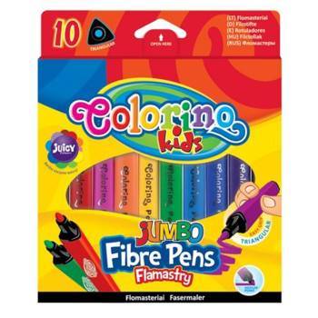 COLORINO KIDS FLAMASTRY JUMBO TRÓJKĄTNE 10KOL 16018PTR