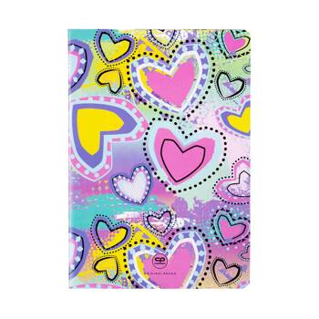 COOLPACK24 ZESZYT A5 32K KRATKA PASTEL HEART 71127CP