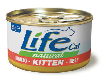 LIFE CAT PUSZ 85G KITTEN WOŁOWIONA