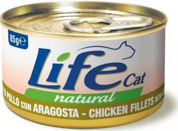 LIFE CAT PUSZ 85G KURCZAK I HOMAR