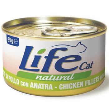 LIFE CAT PUSZ 85G KURCZAK I KACZKA