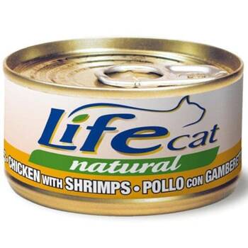 LIFE CAT PUSZ 85G KURCZAK I KREWETKI