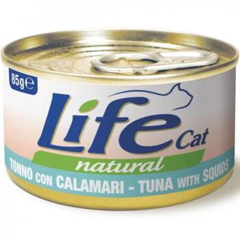 LIFE CAT PUSZ 85G TUŃCZYK I SQUIDS CALMARI