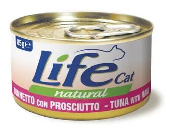 LIFE CAT PUSZ 85G TUŃCZYK+SZYNKA