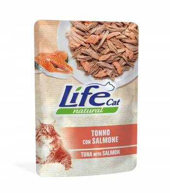 LIFE CAT SASZ 70G TUŃCZYK łOSOŚ FILET