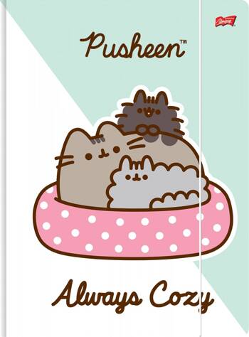 MAJ TECZKA Z GUMKĄ  A4 3000G PUSHEEN 663314