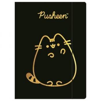 MAJ24 TECZKA Z GUMKĄ A4 300G PUSHEEN GOLD 675171