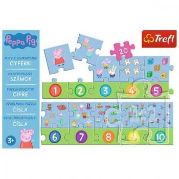 TREFL Puzzle "20 Edukacyjne - Cyferki Peppa Pig