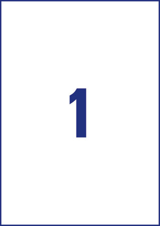 AVERY Etykiety adresowe białe; A4, 100 ark./op., 99,1 x 57 mm, białe L7173-100