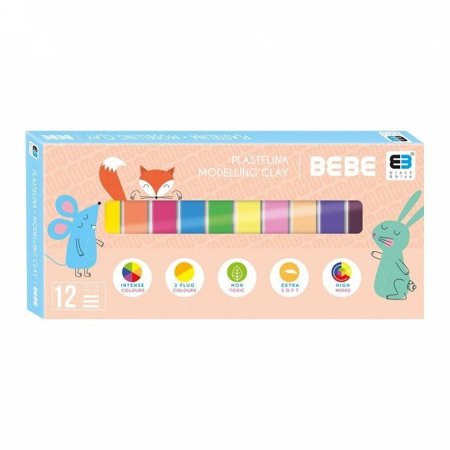 BBI PLASELINA 12KOL BB KIDS PASTEL