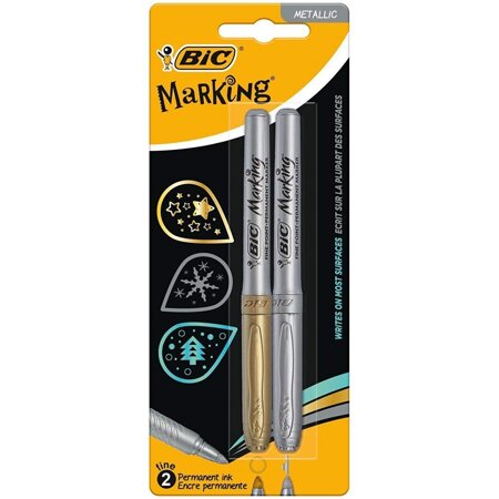 BIC MARKERY GOLD&SILVER 2SZT-KPL