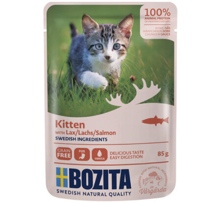 BOZITA KOT SASZ 85G KITTEN ŁOSOŚ