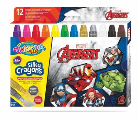 COLORINO KREDKI ŚWIECOWE ŻELOWE WYKRĘCANE W SZTYF. AVENGERS 91499PTR