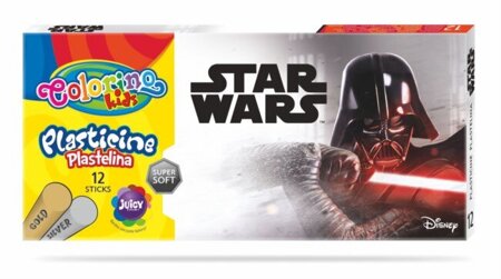 COLORINO PLASTELINA 12KOL.STAR WARS 89496PTR