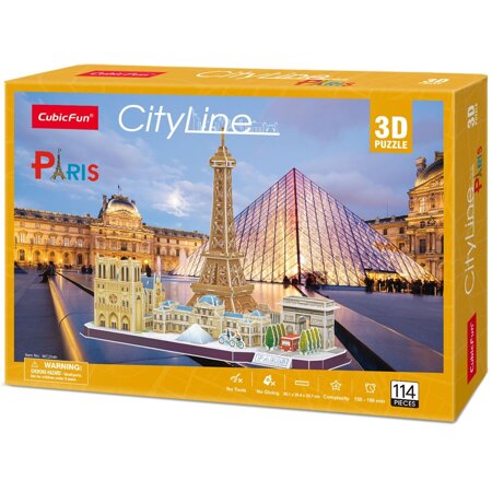 CUBIC FUN PUZZLE 3D CITY LINE PARIS