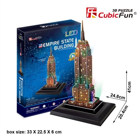 CUBIC FUN PUZZLE 3D LED EMPIRE STATE BIULDING