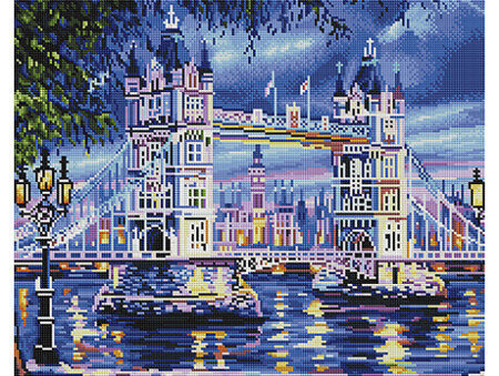 DIAMENTOWA MOZAIKA TOWER BRIDGE 40X50  PD4050051 IPICASSO