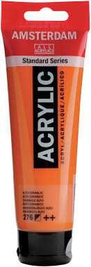 FARBA AKRYL.AMSTERDAM 276 AZO ORANGE 120ML