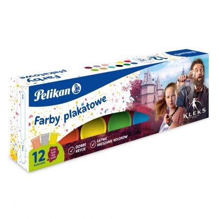 FARBY PLAKATOWE SZKOLNE 12KOL 20ML 9591298