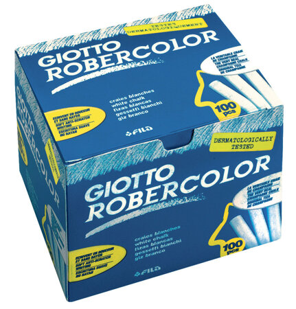 GIOTTO KREDA ROBERCOLOR 100SZT BIAŁA NIEPYLĄCA