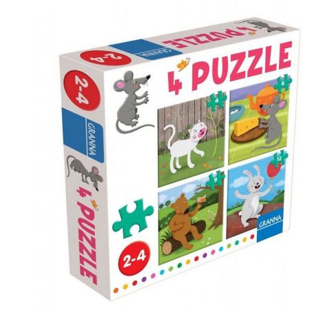 GRANNA PUZZLE Z MYSZKĄ GRA