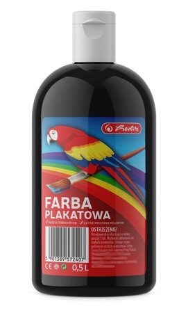 HERLITZ FARBA PLAKATOWA 500ML CZARNA 9575671