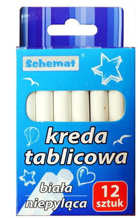 KREDA TABLICOWA 12 SZT BIAŁA 1336