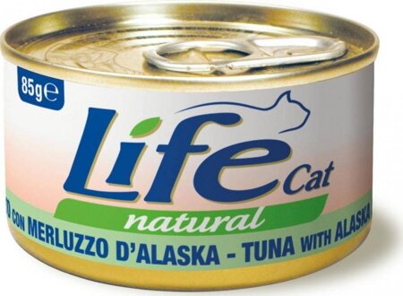 LIFE CAT PUSZ 85G TUNA+ALASKA POLLOK