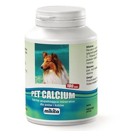 MIKITA PET-CALCIUM 100 TAB.