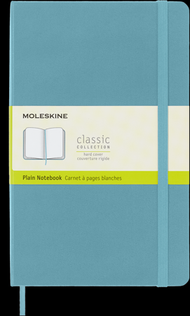 NOTATNIK MOLESKINE CLASSIC L LINIE MIĘKKA OPRAWA BŁĘKITNY A5