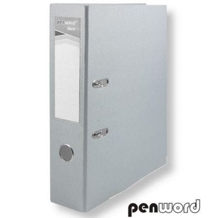 PENWORD SEGREGATOR Z OKUCIEM A4 7,5 CM SZARY 435081