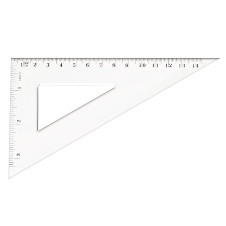 TETIS EKIERKA PROSTOKĄTNA 14.5CM 1SZT BL004-B