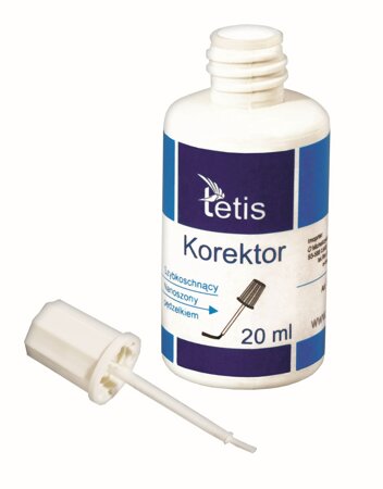 TETIS KOREKTOR W PĘDZELKU 20ML BK100-AP 1SZT