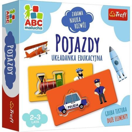 TREFL POJAZDY ABC MALUCHA GRA EDUKACYJNA