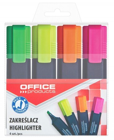 ZAKREŚLACZ OFFICE 4SZT W ETUI 17055214-99