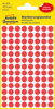 AVERY Kółka do zaznaczania kolorowe; 416 etyk./op., 8 mm, czerwone 3010