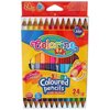 COLORINO KIDS KREDKI OŁÓWKOWE TRÓJKĄTNE DWUKOLOROWE 17,5CM JUMBO  51880PTR